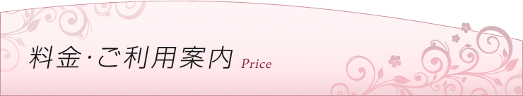 当店のシステム料金案内です。